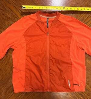 REI Co-op Swiftland Running Jacket Orange Men's Large Orange Full Zip